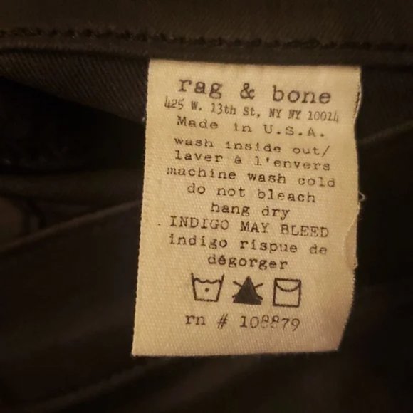 rag & bone Jeans Waxed Coated Legging Skinny Jeans Shoreditch - Picture 6 of 8